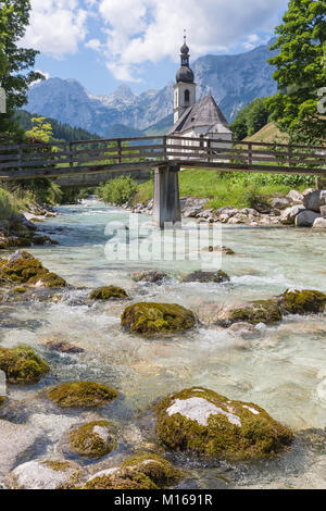 Église de Ramsau près de Berchtesgaden dans les Alpes bavaroises allemand Banque D'Images