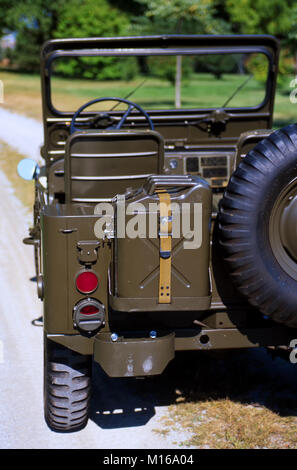 1951 Willys Modèle M38 vue arrière Banque D'Images