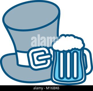 Haut chapeau irlandais Illustration de Vecteur