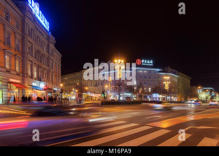 Scène de nuit Budapest dynamique Banque D'Images