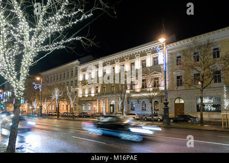 Scène de nuit Budapest dynamique Banque D'Images