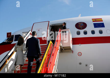 Madrid, Espagne. 17 Jan, 2018. Le roi Felipe au cours de la visite d'état au Japon. 17 janvier, 2018. Credit : Jimmy Olsen/Media Espagne*** ***aucune perforation/Alamy Live News Banque D'Images