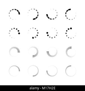 Indicateur de l'icône du site Processus de chargement. L'état de charge. Graphique Vector illustration sur fond blanc Illustration de Vecteur