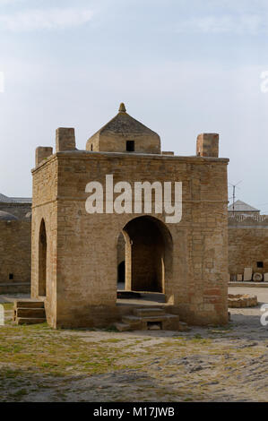 L'Ateshgah ou temple du feu à Surakhani, Baku, Azerbaïdjan. Site du patrimoine mondial de l'UNESCO Banque D'Images