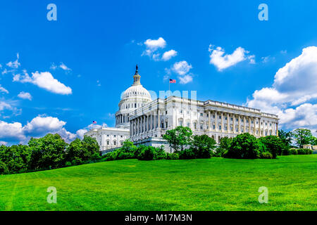 Capitole à Washington DC - US célèbre monument et siège de la gouvernement fédéral américain Banque D'Images