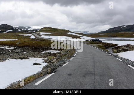 Aurlandsvegen célèbre mountain road Banque D'Images