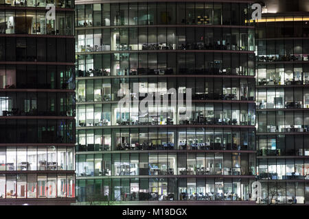 Immeuble de bureaux (plus de détails), London, London, Angleterre Banque D'Images