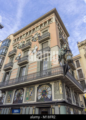 La Casa Bruno Cuadros,Barcelone,Espagne,Catalogne Banque D'Images