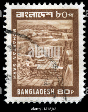 Timbre Cachet du Bangladesh dans le point de vue du Bangladesh série émise en 1979 Banque D'Images