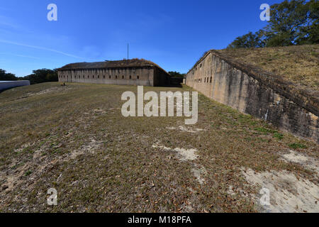 Une ancienne forteresse à Pensacola construit initialement par les Espagnols puis mis par les Américains. Banque D'Images