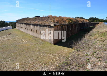 Une ancienne forteresse à Pensacola construit initialement par les Espagnols puis mis par les Américains. Banque D'Images