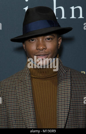 New York, NY - 27 janvier 2018 : Lecrae assiste à John Varvatos SS18 soirée de lancement de la campagne publicitaire à l'Angel Orensanz Foundation Banque D'Images