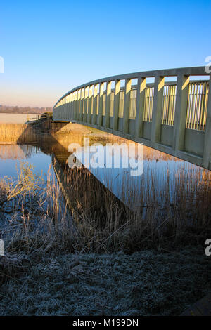 Un matin glacial dans Amberley Sussex de l'Ouest Banque D'Images