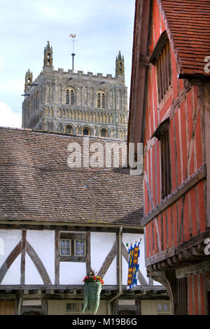 Un charmant coin de Gloucester, Gloucestershire, Severn Vale, UK Banque D'Images