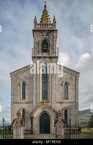 L'église paroissiale de Santiago de la ville de Mondoñedo, province de Lugo, Galice, Espagne Banque D'Images