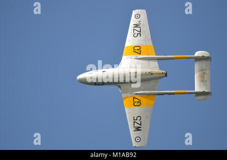 Portrush, Fr d'Antrim, en Irlande du Nord. 31 août 2013 :- Vampire T11 en battant l'affichage à l'Airshow Portrush Banque D'Images