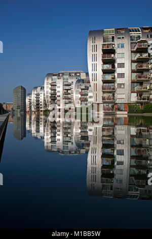 Les Pays-Bas, Den Bosch, immeubles d'habitation moderne appelée Armada dans quartier appelé Paleiskwartier. Banque D'Images