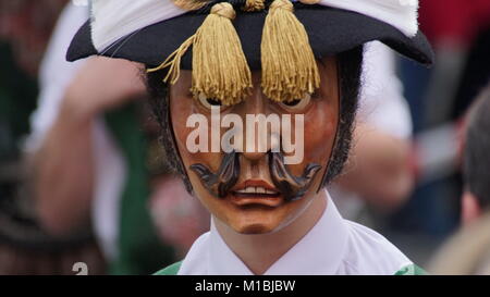 Schwaz, Tyrol, Autriche, défilé de carnaval, Janvier 2018 Banque D'Images