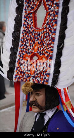 Schwaz, Tyrol, Autriche, défilé de carnaval, Janvier 2018 Banque D'Images