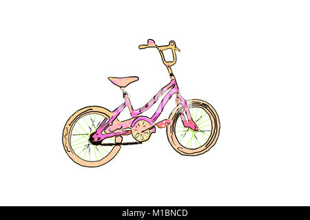 Poster cartoon illustration image couleur marron et rouge d'un art graphic location sur un fond blanc Banque D'Images