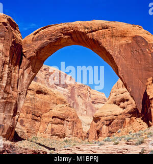 Pont en arc-en-ciel dans la région de Rainbow Bridge National Monument (Utah) Banque D'Images