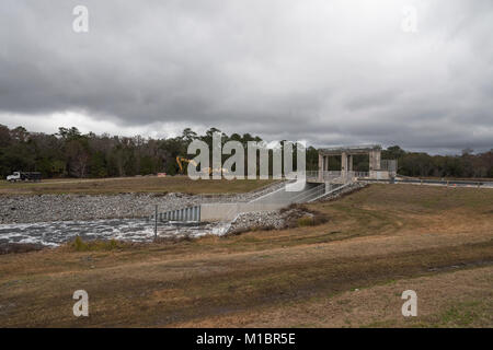 Moss Bluff Lock et le barrage du Marion County, Floride USA Banque D'Images