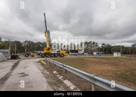 Moss Bluff Lock et le barrage du Marion County, Floride USA Banque D'Images