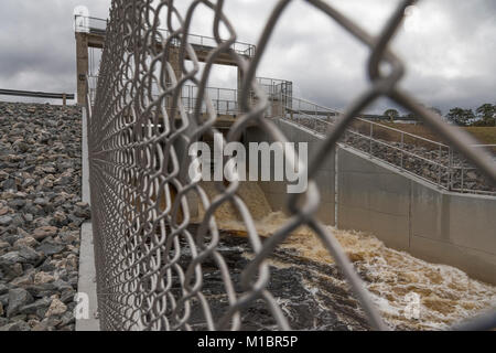 Moss Bluff Lock et le barrage du Marion County, Floride USA Banque D'Images