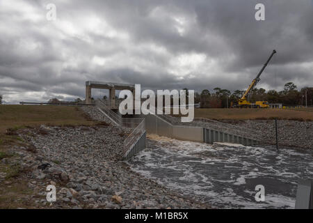 Moss Bluff Lock et le barrage du Marion County, Floride USA Banque D'Images