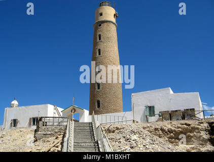 Phare de Big Brother, Brother Islands, Red Sea, Egypt Banque D'Images