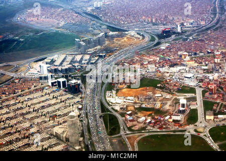 Vue de l'avion d'Istanbul, Turquie Banque D'Images