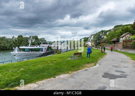 Seine à Les Andelys, Eure, Normandie, France, Europe Banque D'Images