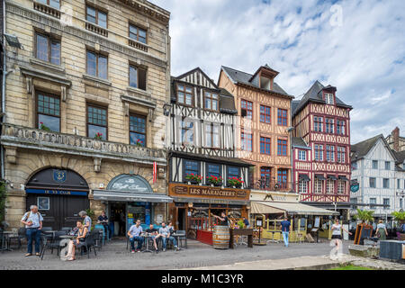 Place du Vieux Marché, Rouen, Seine-Maritime, Normandie, France, Europe Banque D'Images