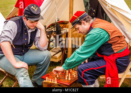 Campement de guerre civile   Paxton, Massachusetts, USA Banque D'Images