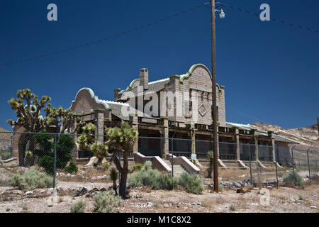 La ville fantôme de Rhyolite à Flo ,Beatty, Nevada Banque D'Images