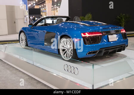 Philadelphie, Pennsylvanie, USA. 29 janvier, 2018. Le salon de l'Auto de Philadelphie est retourné à la Pennsylvania Convention Center dans le centre-ville de Philadelphie. La fonction Auto Dealers Association of Greater Philadelphia l'hôte qui montrent des milliers de passionnés de voiture. Credit : Ricky Fitchett/ZUMA/Alamy Fil Live News Banque D'Images