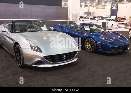 Philadelphie, Pennsylvanie, USA. 29 janvier, 2018. Le salon de l'Auto de Philadelphie est retourné à la Pennsylvania Convention Center dans le centre-ville de Philadelphie. La fonction Auto Dealers Association of Greater Philadelphia l'hôte qui montrent des milliers de passionnés de voiture. Credit : Ricky Fitchett/ZUMA/Alamy Fil Live News Banque D'Images