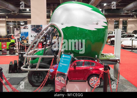 Philadelphie, Pennsylvanie, USA. 29 janvier, 2018. Le salon de l'Auto de Philadelphie est retourné à la Pennsylvania Convention Center dans le centre-ville de Philadelphie. La fonction Auto Dealers Association of Greater Philadelphia l'hôte qui montrent des milliers de passionnés de voiture. Credit : Ricky Fitchett/ZUMA/Alamy Fil Live News Banque D'Images