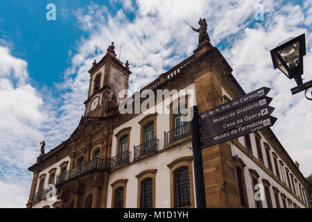 Ouro Preto, Minas Gerais, Brésil Monument Banque D'Images