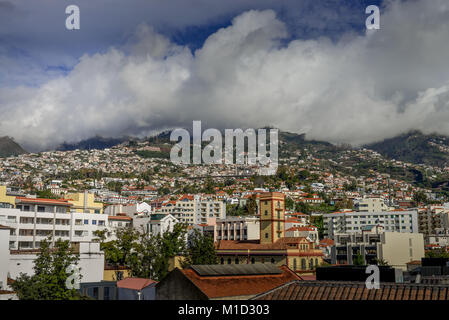 Ville Haute, Funchal, Madeira, Portugal, Oberstadt Banque D'Images