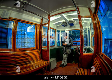 'Funiculaire Ascensor Laure n', Lisbonne, Portugal, Standseilbahn Ascensor n' 'Laure, Lissabon Banque D'Images