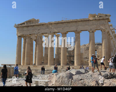 Le Parthénon, l'Acropole, Athènes, Grèce Banque D'Images