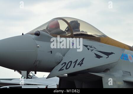 L'Eurofighter Typhoon de la RAF RGF4, ZK342, queue, 6 spécial centenaire de l'Escadron Banque D'Images