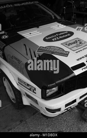 SANMARINO, SANMARINO - OTT 21, 2017 : AUDI quattro en rallye de voitures de course anciennes LA LÉGENDE 2017 la célèbre course historique de Saint-Marin Banque D'Images