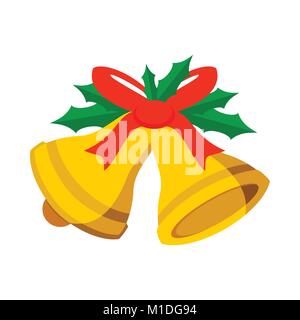 Jingle Bells Ribbon Vector Illustration graphique Design Symbole signe Illustration de Vecteur