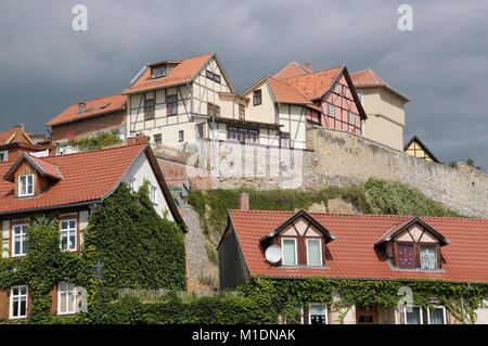 Maisons à colombages à Quedlinburg, Allemagne Banque D'Images