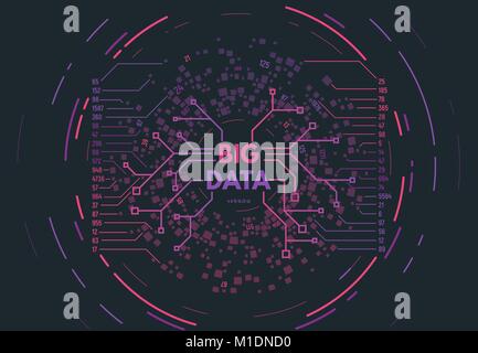 Concept de big data Illustration de Vecteur