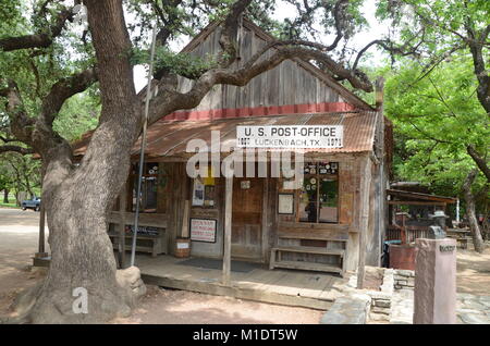 Luckenbach au Texas country music lieu bureau de poste et magasin général Banque D'Images