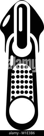 Zip Jeans, icône de style simple. Illustration de Vecteur