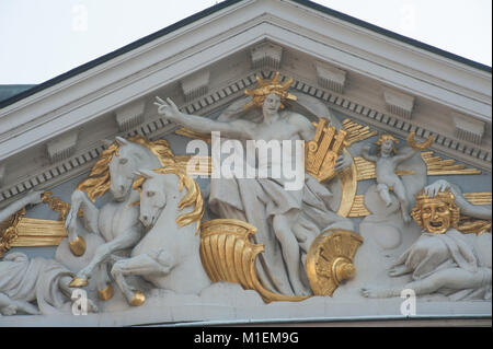 Détail de l'Ivan Vasov Théâtre National, Sofia Banque D'Images